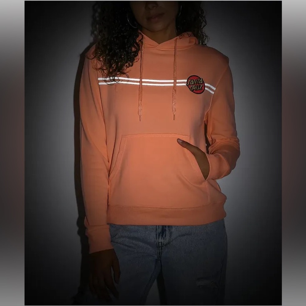 Santa Cruz Other Dot Reflective Pullover Hooded Midweight Sweatshirt - Picture 3 of 9